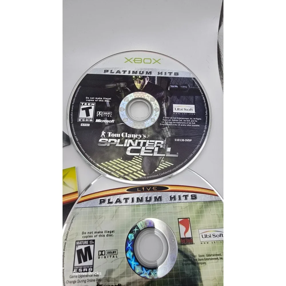 Tom Clancy's Classic Trilogy (Microsoft Xbox,‎ 2004) CIB Complete Tested Working